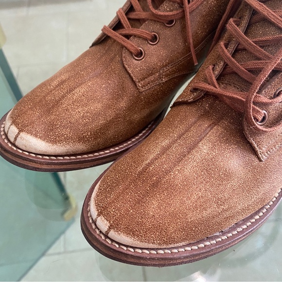 The GREAT. Womens The boxcar boots - brown - sz 7 - distressed - lace ups - Picture 15 of 15